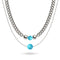 Turquoise x Silver | Gemstone Chain Necklace