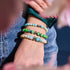 Amazonie | Argent | Bracelet Galet Pierres Précieuses