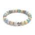 Amazonie | Argent | Bracelet Galet Pierres Précieuses