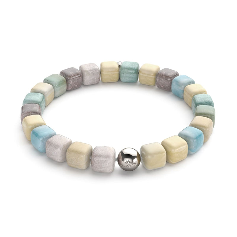 Amazonie | Argent | Bracelet Galet Pierres Précieuses