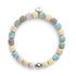 Amazonie | Argent | Bracelet Galet Pierres Précieuses