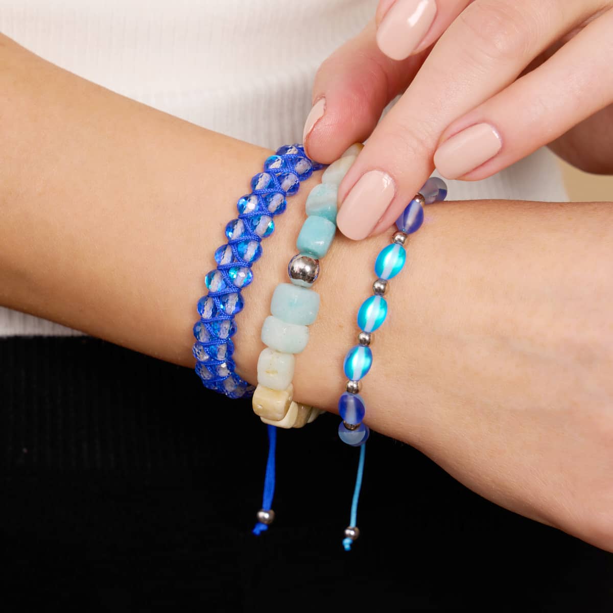 Amazonie | Argent | Bracelet Galet Pierres Précieuses