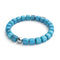 Blue Quartz | Silver | Gemstone Pebble Bracelet