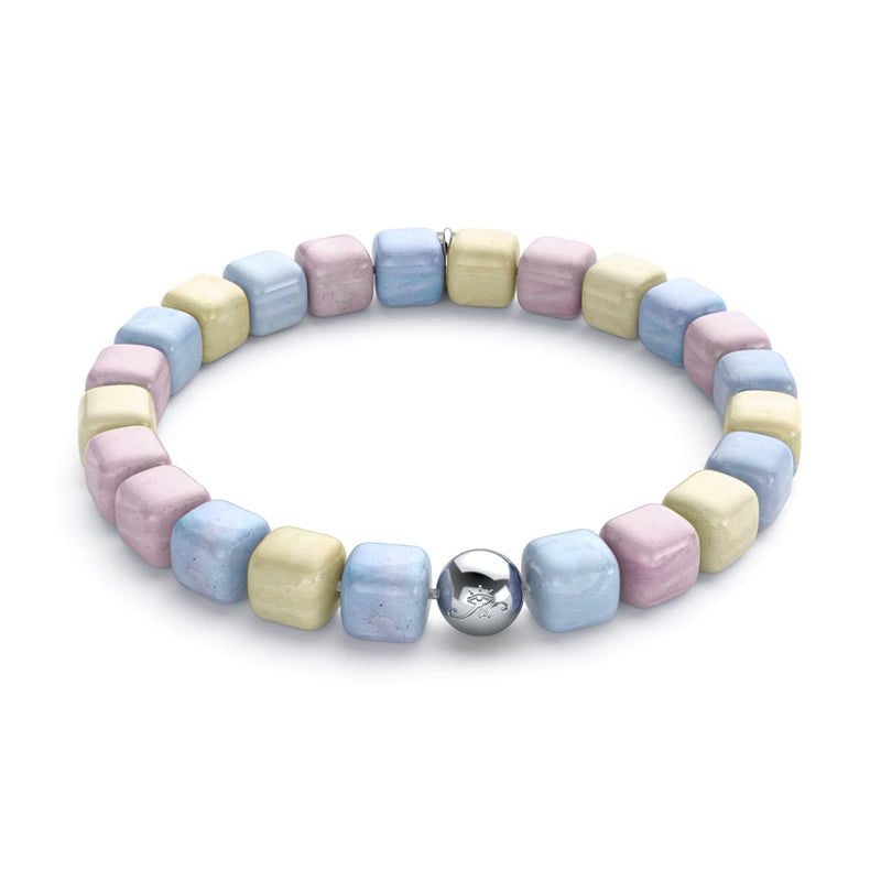 Morgan Quartz | Argent | Bracelet Galet Pierres Précieuses
