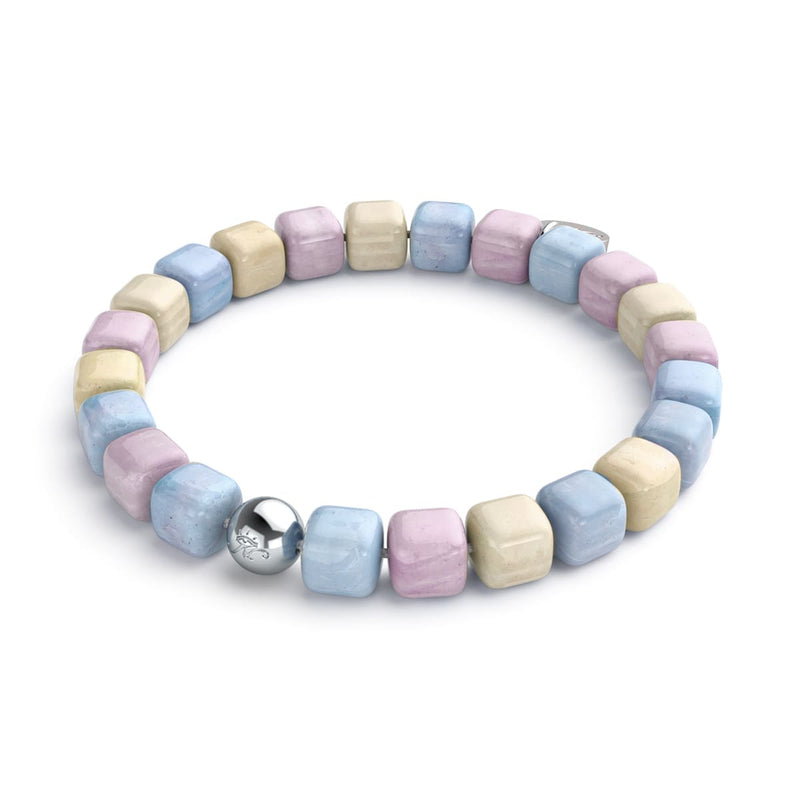 Morgan Quartz | Argent | Bracelet Galet Pierres Précieuses