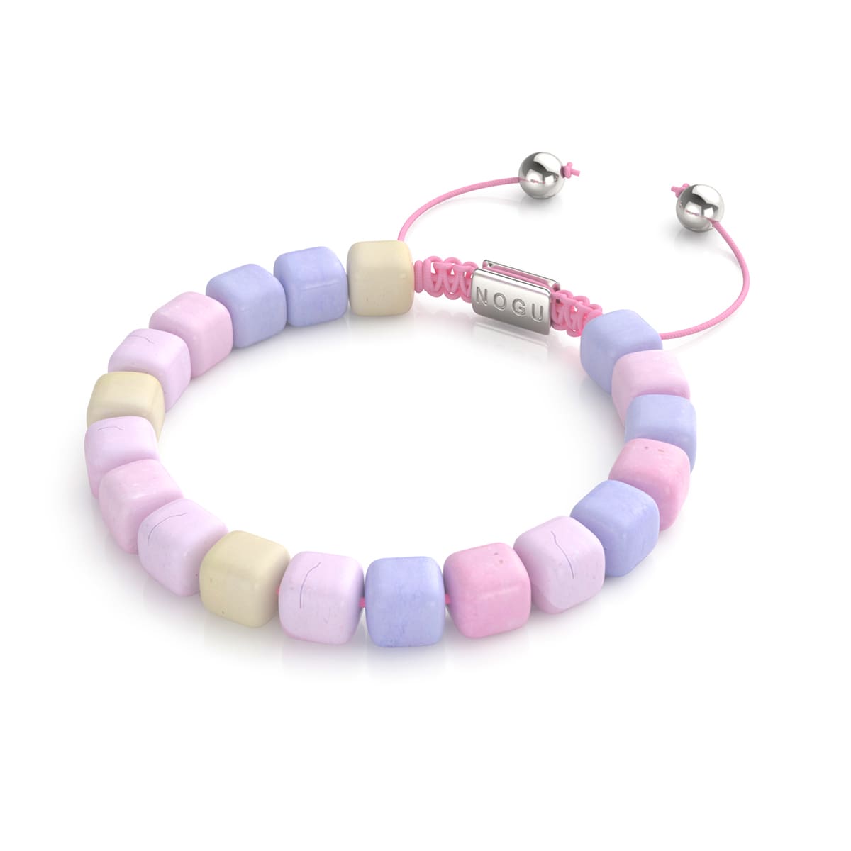 Morgan Quartz | Silver | Gemstone Pebble Macrame Bracelet