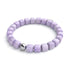 Quartz violet | Argent | Bracelet Galet Pierres Précieuses