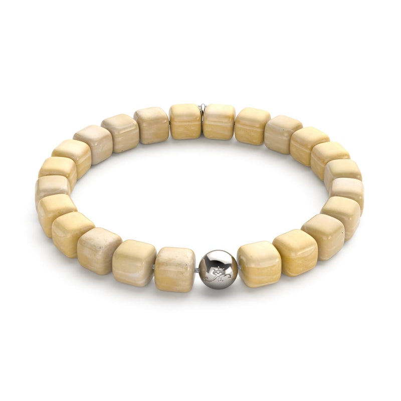 Yellow Quartz | Silver | Gemstone Pebble Bracelet