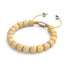 Quartz jaune | Argent | Bracelet macramé caillou pierre gemme