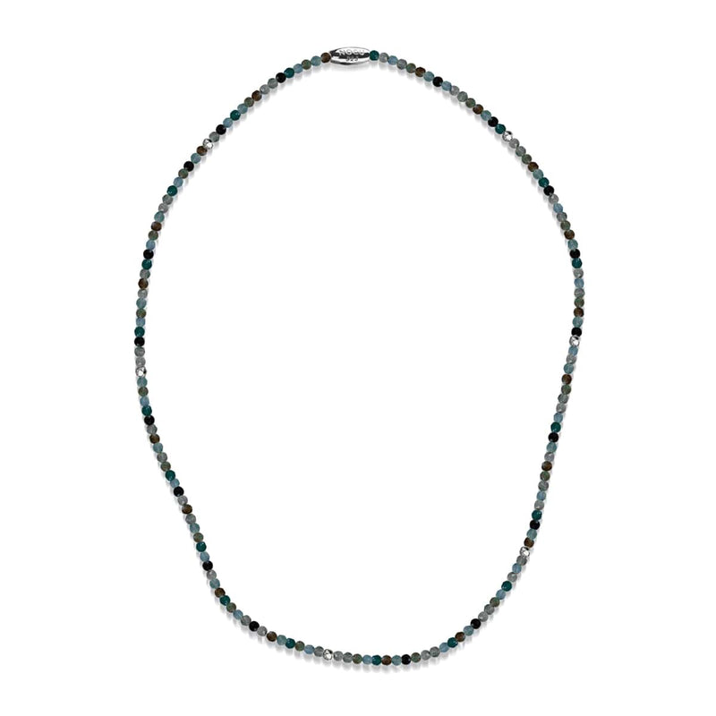 Jade bleu | Argent sterling .925 | Enveloppement de pierres précieuses