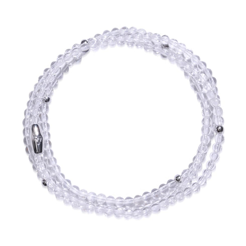 Quartz clair | Argent sterling .925 | Enveloppement de pierres précieuses