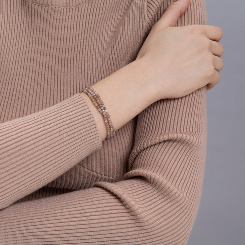 Jade Crème | Or Vermeil .925 | Enveloppement de pierres précieuses