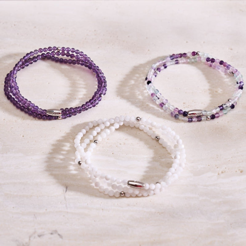 Fluorine | Argent sterling .925 | Enveloppement de pierres précieuses