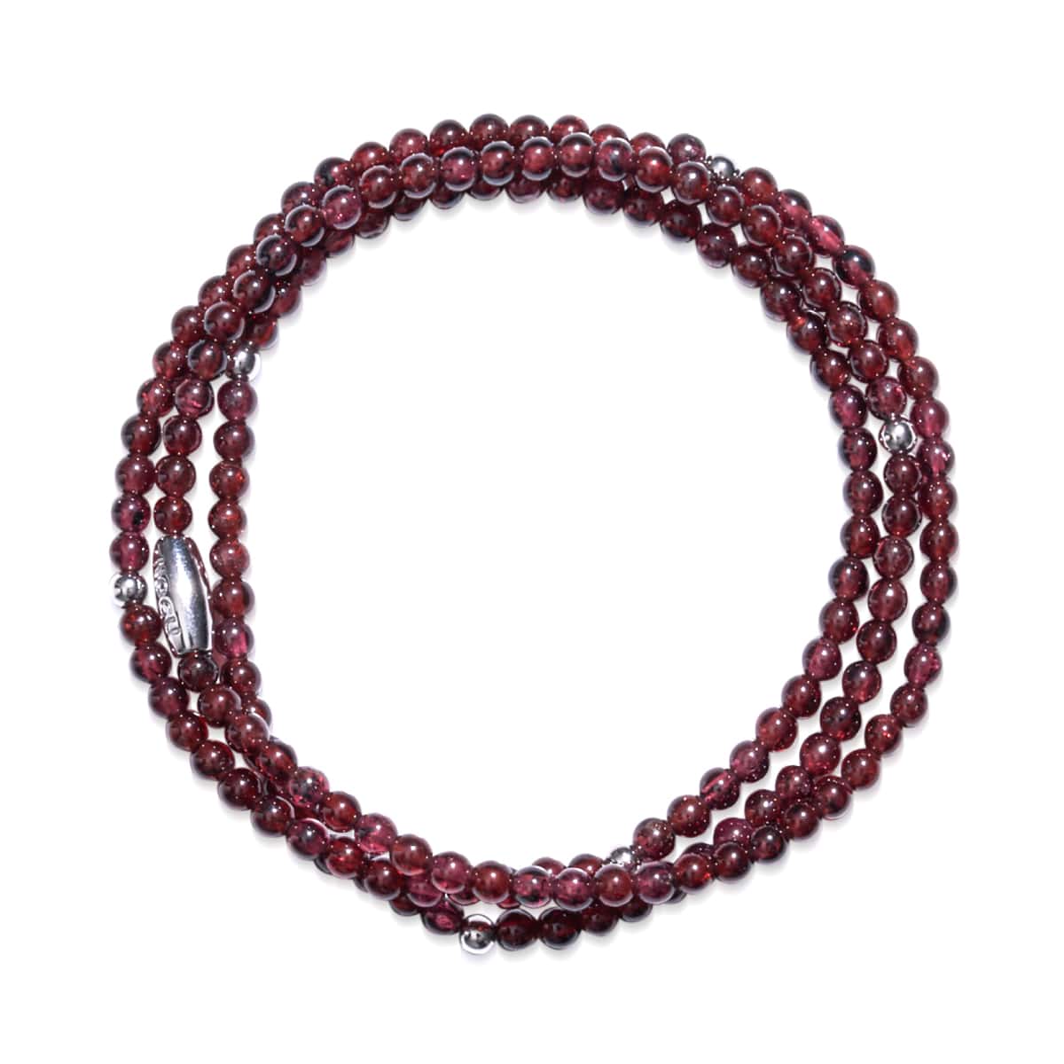 Grenat | Argent sterling .925 | Enveloppement de pierres précieuses