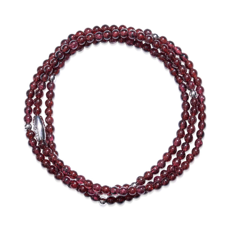 Grenat | Argent sterling .925 | Enveloppement de pierres précieuses