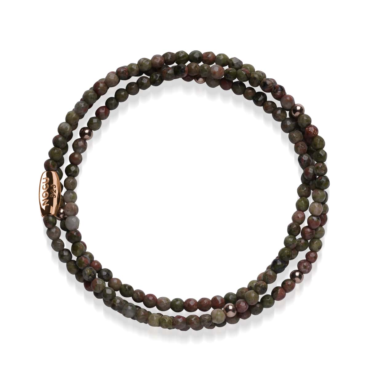 India Agate | .925 Sterling Rose Gold Vermeil | Gemstone Wrap