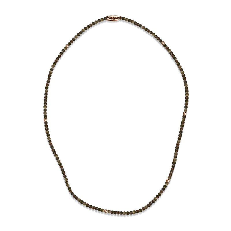 India Agate | .925 Sterling Rose Gold Vermeil | Gemstone Wrap