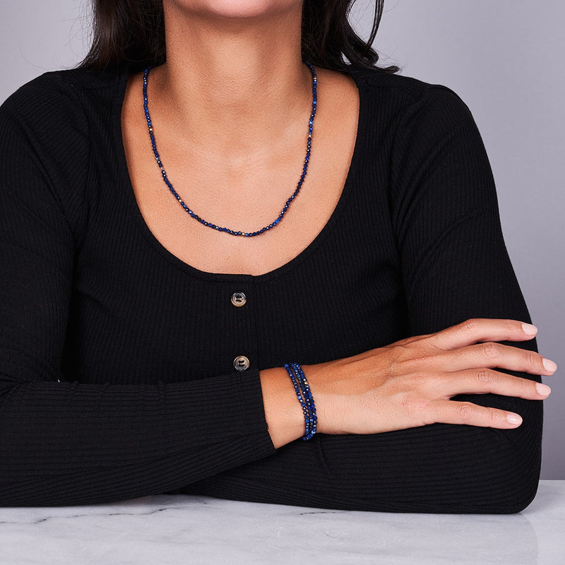 Lapis | .925 Sterling Gold Vermeil | Gemstone Wrap