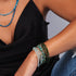 Turquoise mixte | Argent sterling .925 | Enveloppement de pierres précieuses