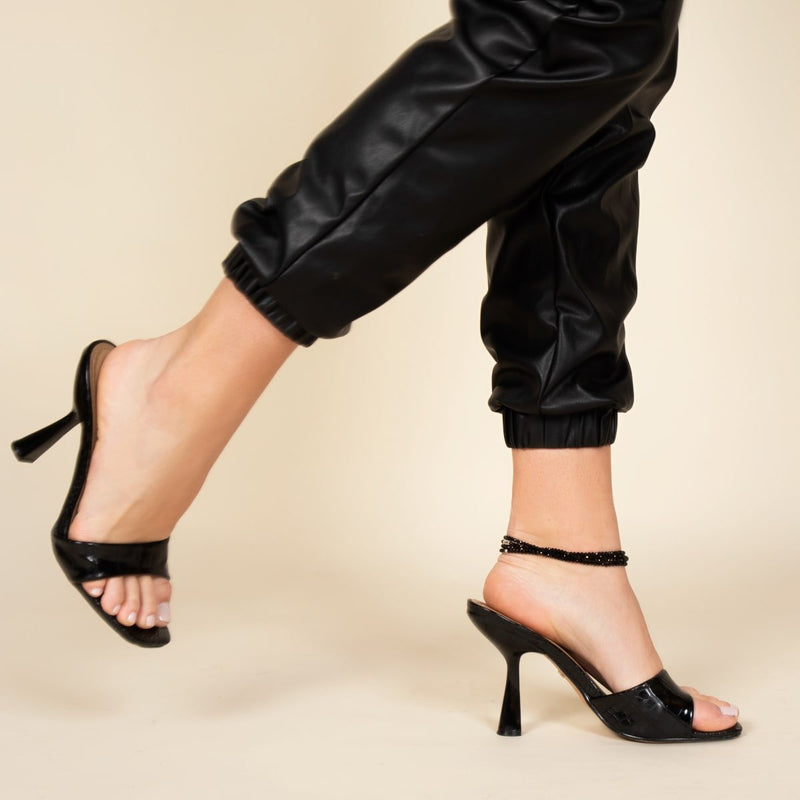 Obsidienne | Argent sterling .925 | Enveloppement de pierres précieuses