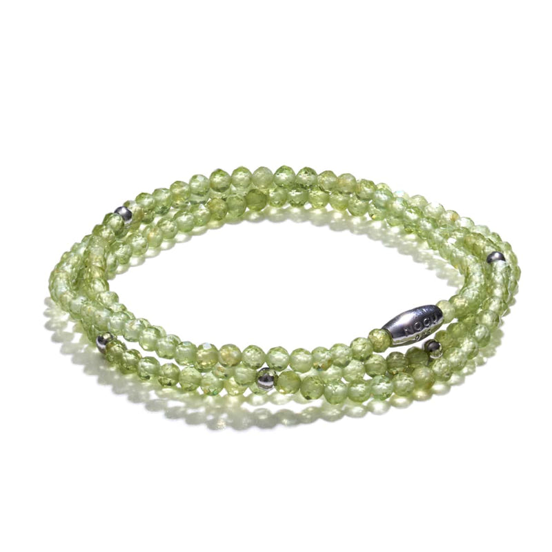 Péridot | Argent sterling .925 | Enveloppement de pierres précieuses