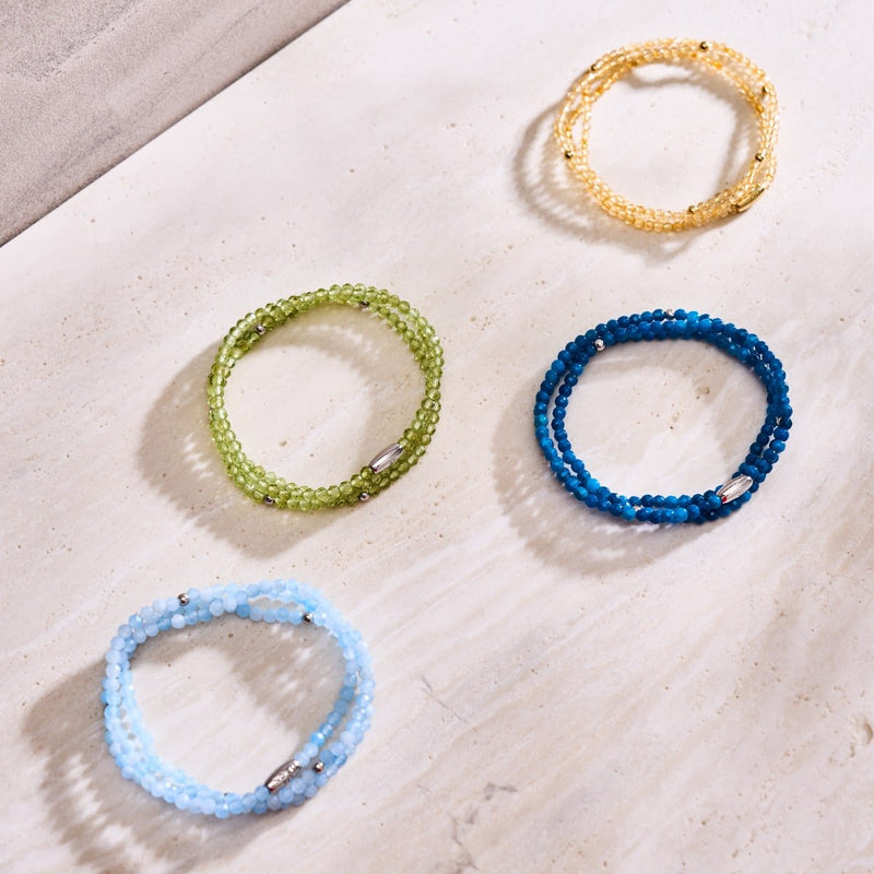 Péridot | Argent sterling .925 | Enveloppement de pierres précieuses