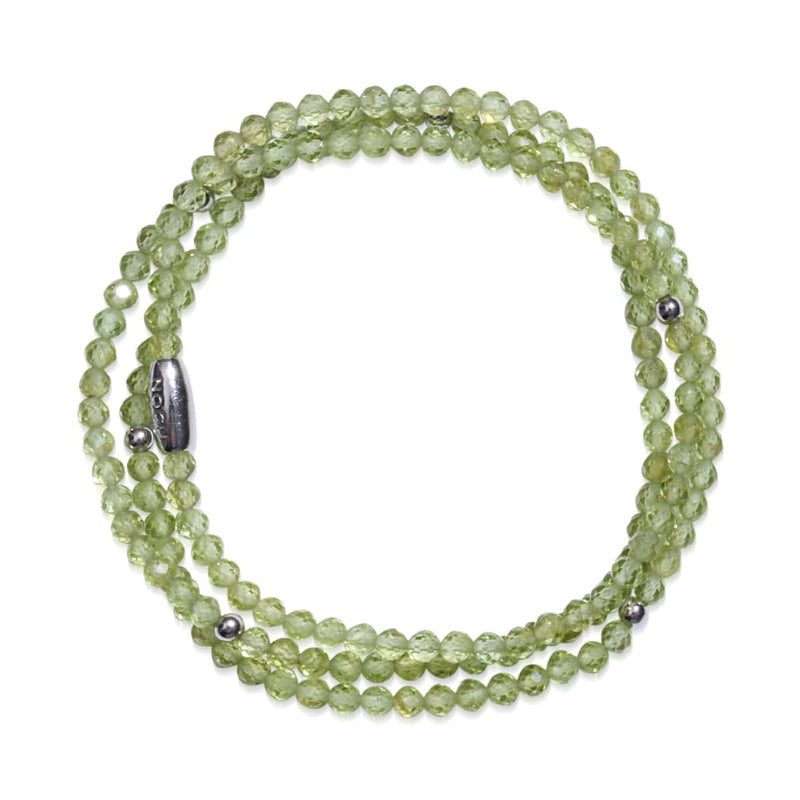 Péridot | Argent sterling .925 | Enveloppement de pierres précieuses