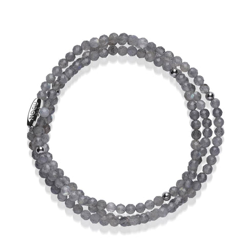 Spectrolite | Argent sterling .925 | Enveloppement de pierres précieuses