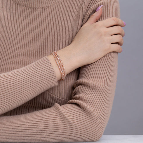 Pierre de soleil | Argent sterling .925 | Enveloppement de pierres précieuses