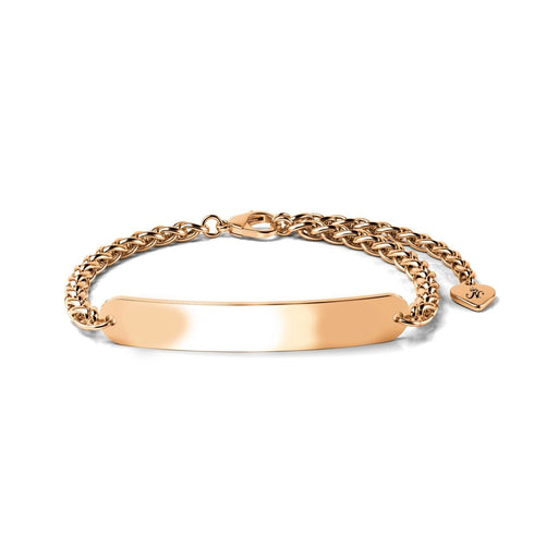 Or rose 18 carats | Bracelet Barrette Dorée