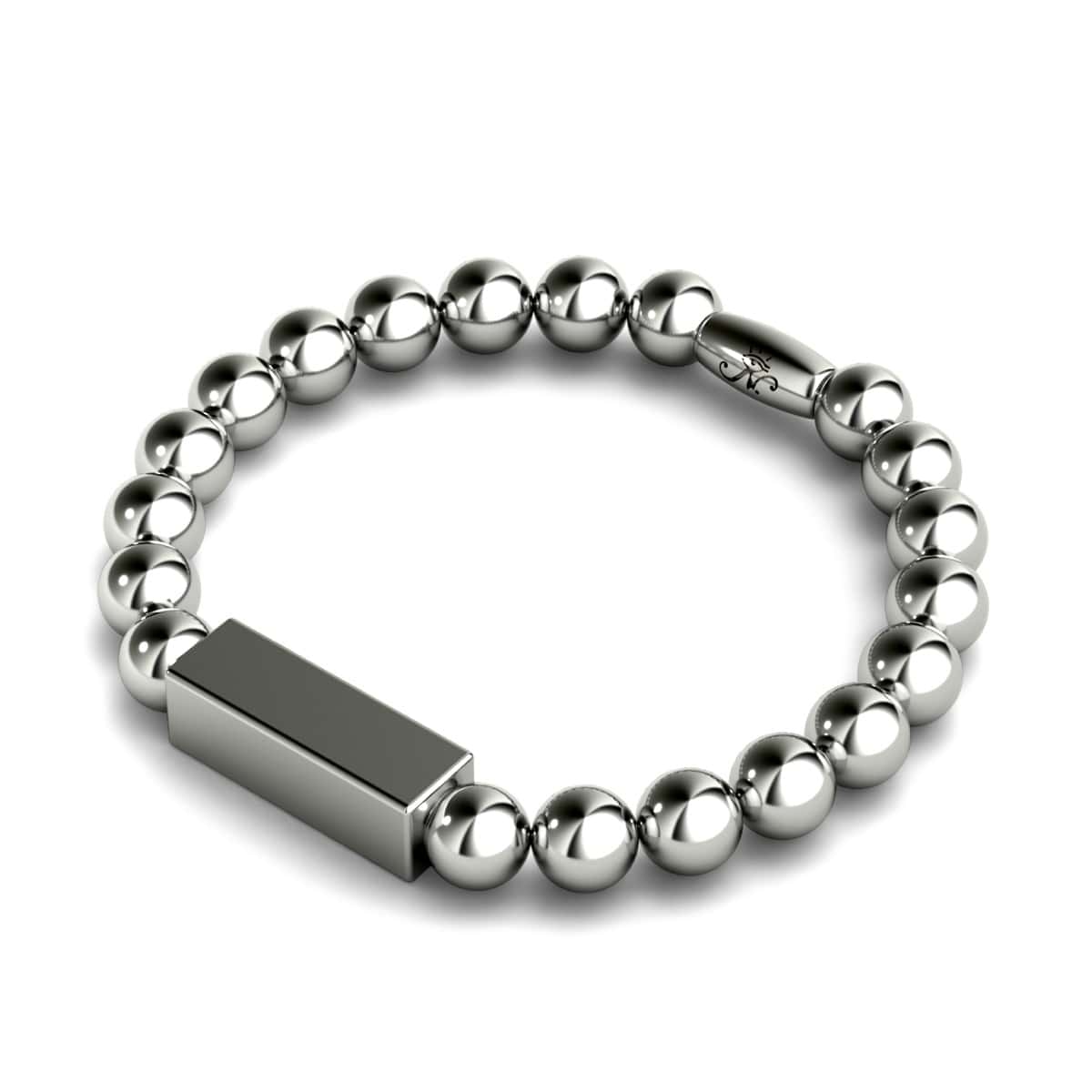 Argent | Bracelet barre dorée | De luxe