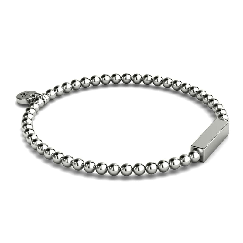 Argent | Bracelet barre dorée | mini
