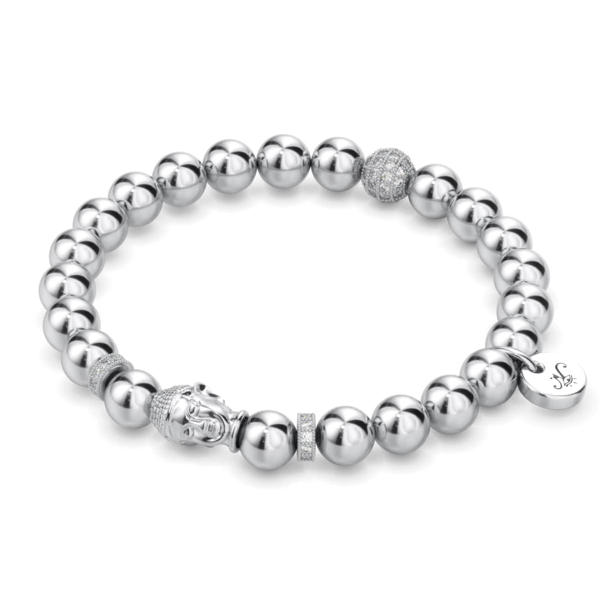 Argent | Bracelet Bouddha Doré