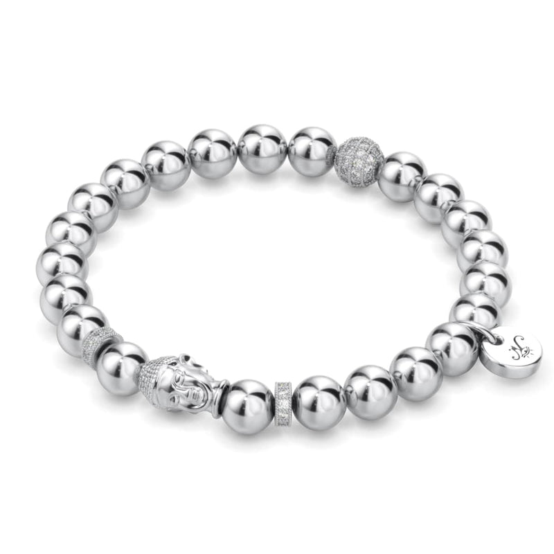 Argent | Bracelet Bouddha Doré