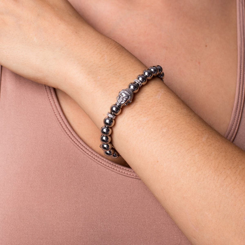Argent | Bracelet Bouddha Doré