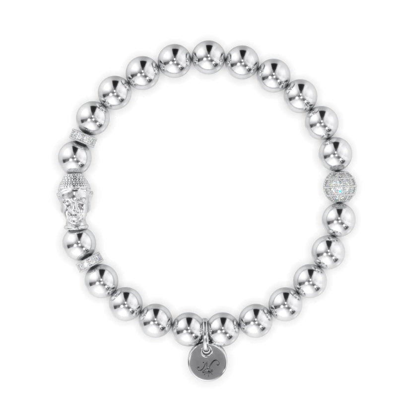 Argent | Bracelet Bouddha Doré