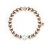 Or rose 18 carats et argent | Bracelet Croix Dorée
