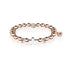 Or rose 18 carats et argent | Bracelet Croix Dorée