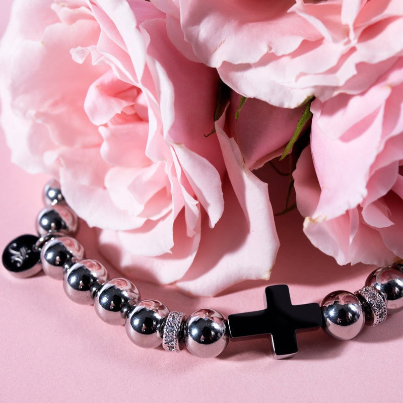 Silver | Gilded Cross Bracelet