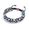 Licorne Mat Chrome x Blanc | Bracelet Double Verre Pailleté