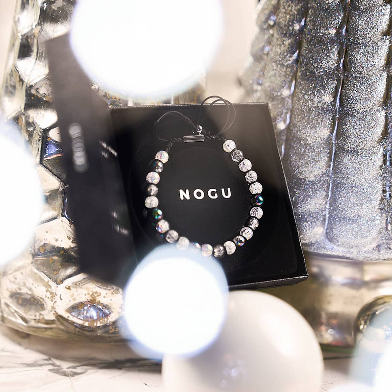 Licorne Chrome x Guimauve | Bracelet Double Verre Pailleté