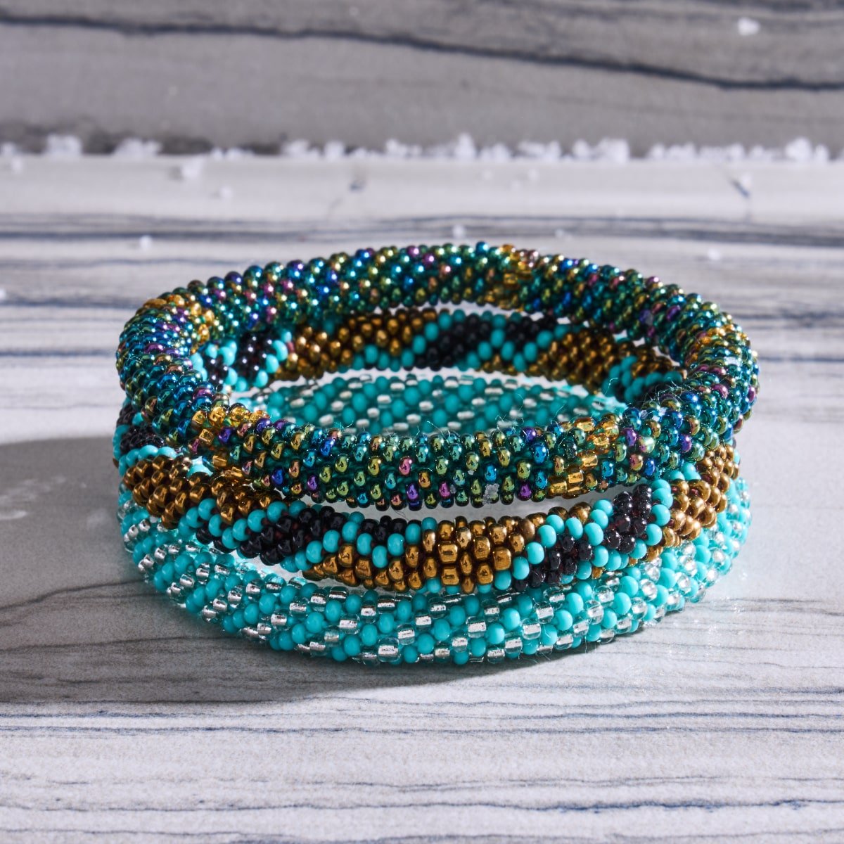 Blitzen | Himalayan Glass Bead Bracelet