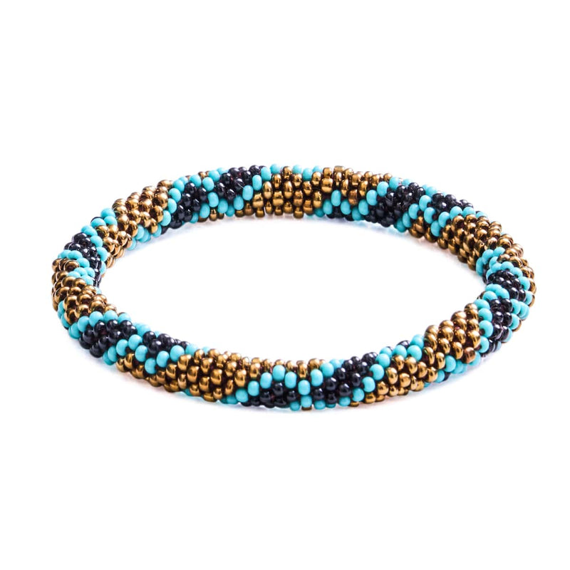 éclair | Bracelet de perles de verre de l'Himalaya