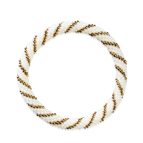 Noix de pécan au beurre | Bracelet de perles de verre de l'Himalaya