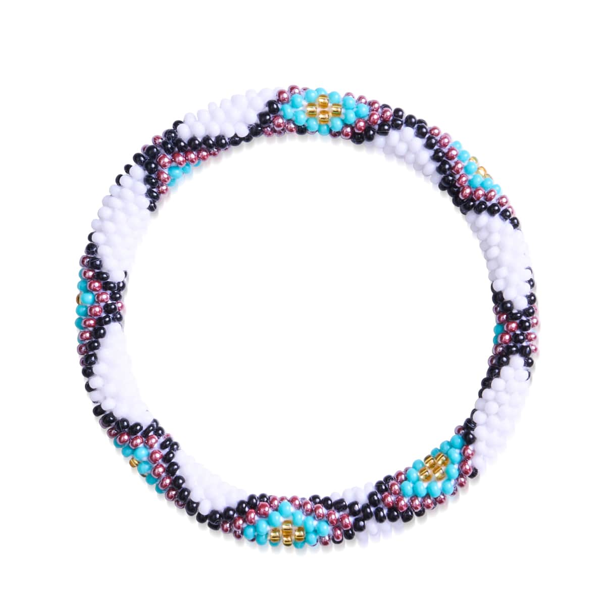 Cristallin | Bracelet de perles de verre de l'Himalaya
