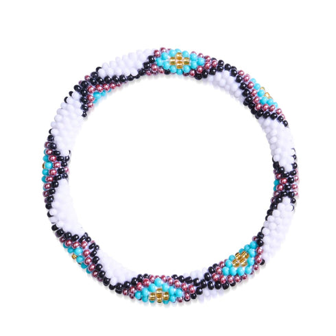 Cristallin | Bracelet de perles de verre de l'Himalaya