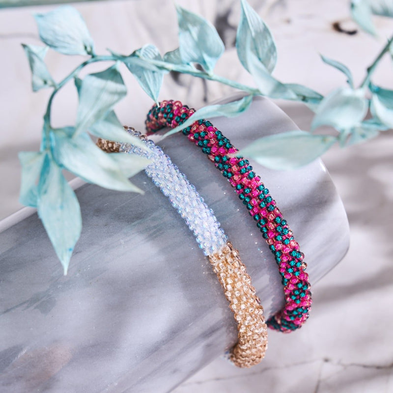 Hélène de Troie | Bracelet de perles de verre de l'Himalaya