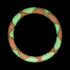 Citrouille au néon | Bracelet de perles de verre de l'Himalaya