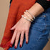 Citrouille au néon | Bracelet de perles de verre de l'Himalaya