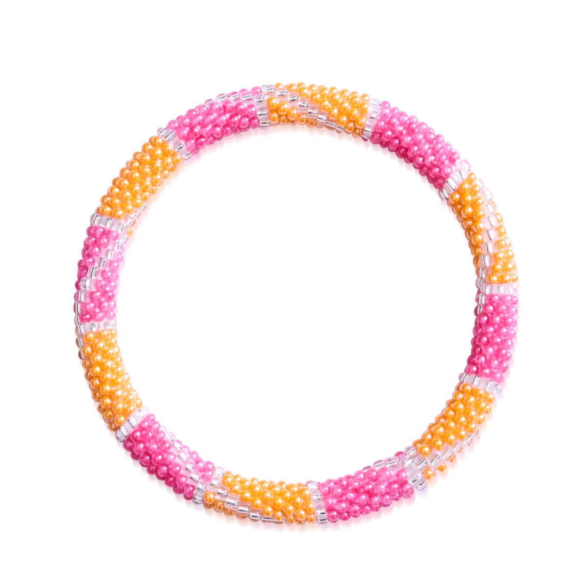 Menthe poivrée | Bracelet de perles de verre de l'Himalaya